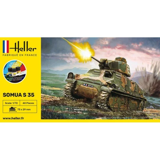 STARTER KIT Somua S35, 1/72 - Heller 56875