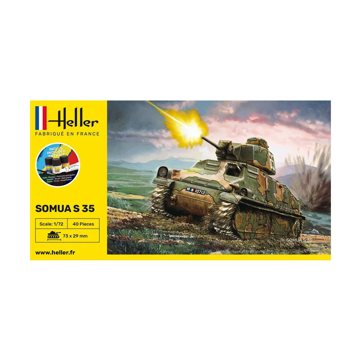 STARTER KIT Somua S35 - Heller 56875