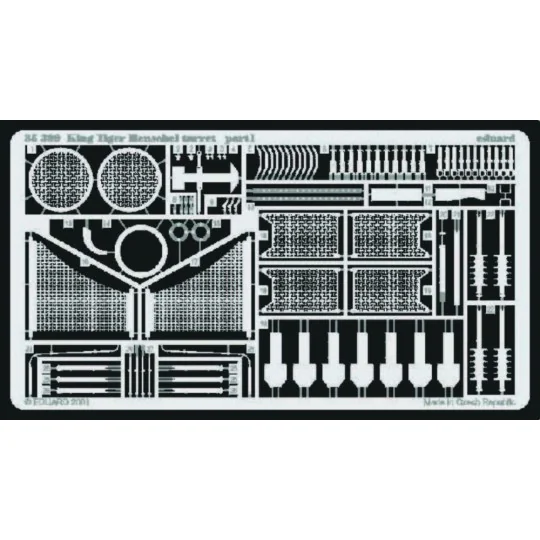Königstiger mit Henschelturm Fotoätzsatz, 1/35 - Eduard Accessories...