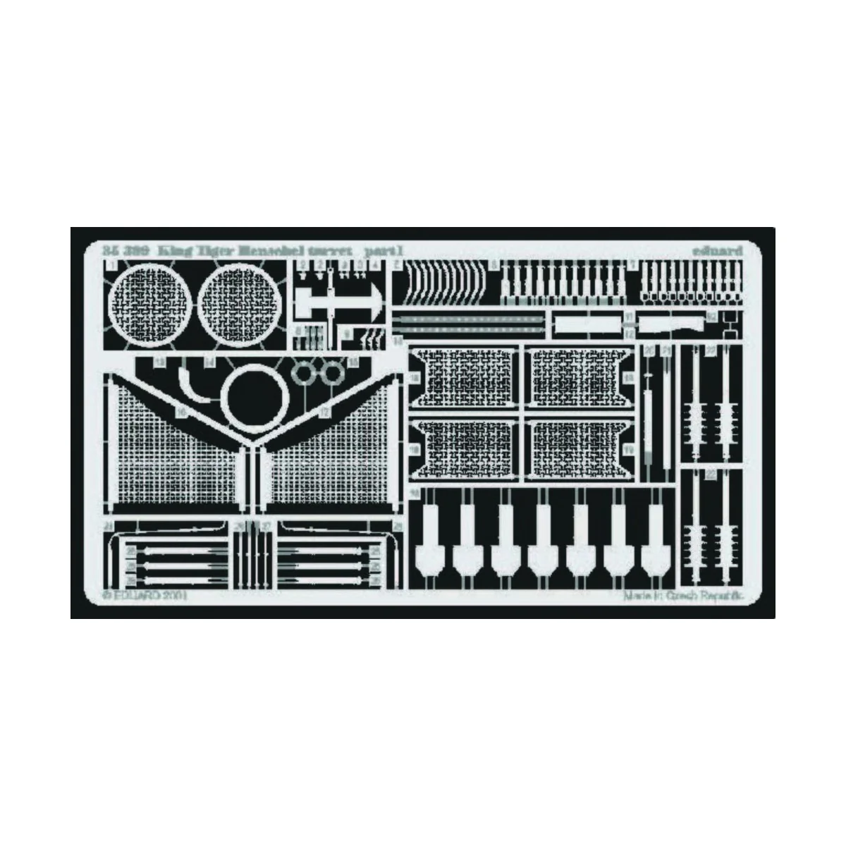 Königstiger mit Henschelturm Fotoätzsatz - Eduard Accessories 35399