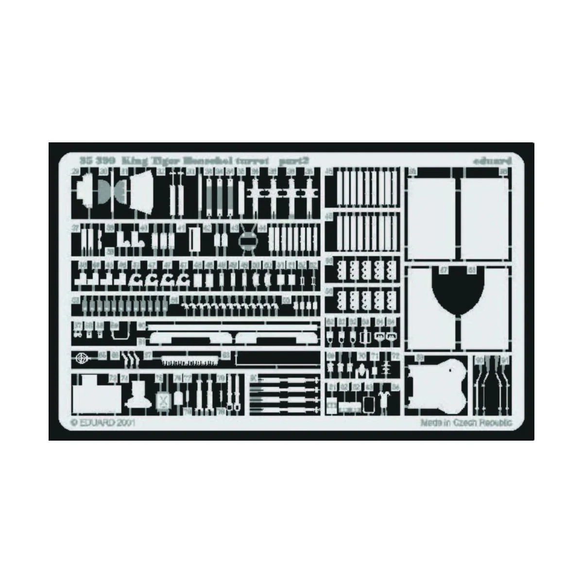 Königstiger mit Henschelturm Fotoätzsatz - Eduard Accessories 35399