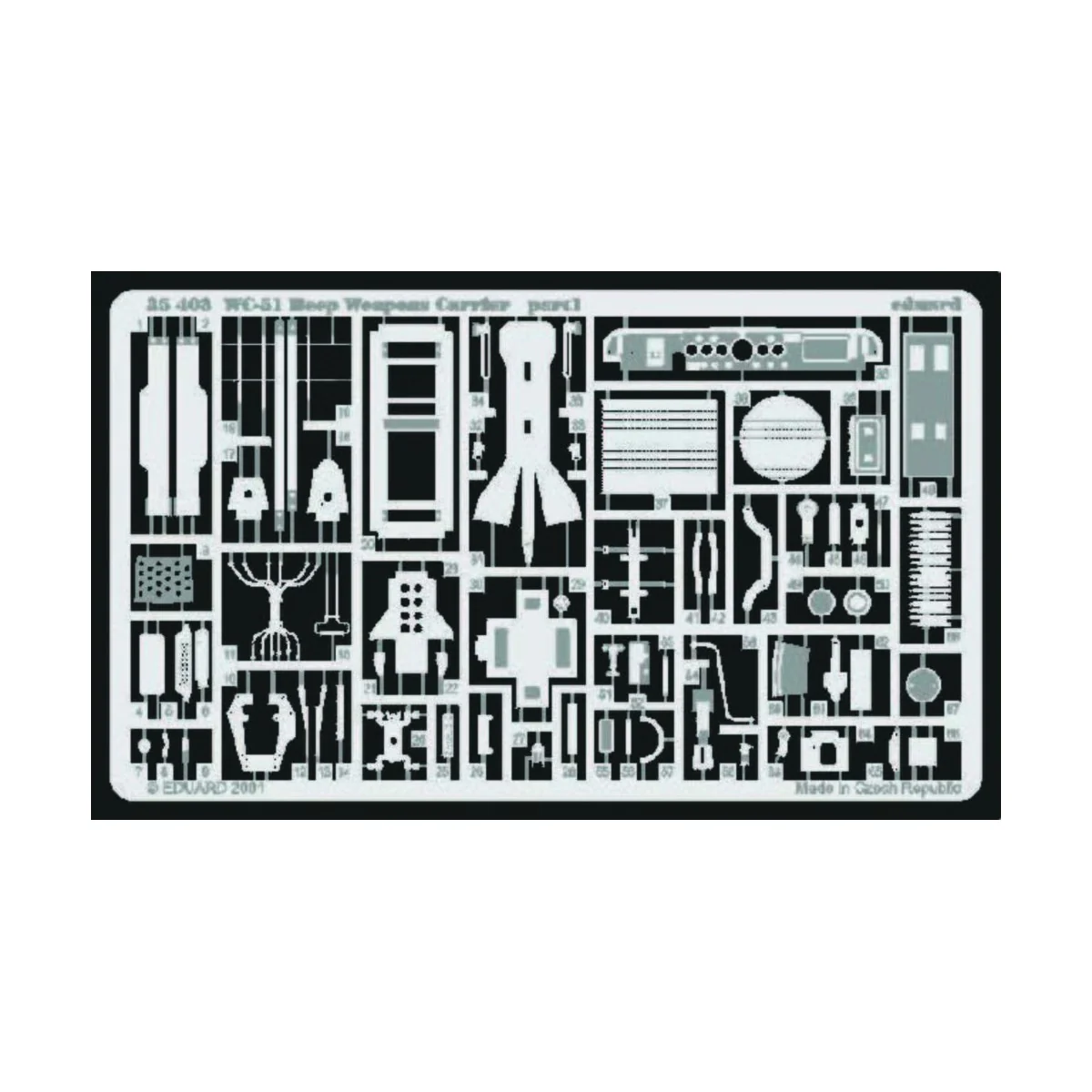 WC-51 Beep Weapons Carrier Fotoätzsatz, 1/35 - Eduard Accessories 3...