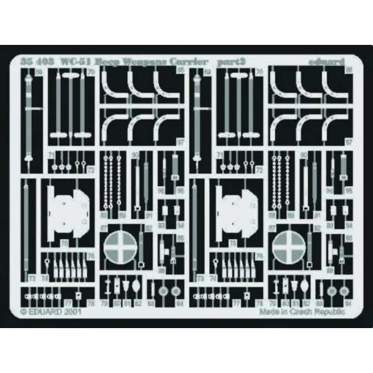 WC-51 Beep Weapons Carrier Fotoätzsatz, 1/35 - Eduard Accessories 3...