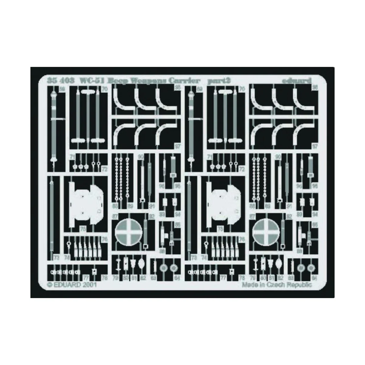 WC-51 Beep Weapons Carrier Fotoätzsatz - Eduard Accessories 35403