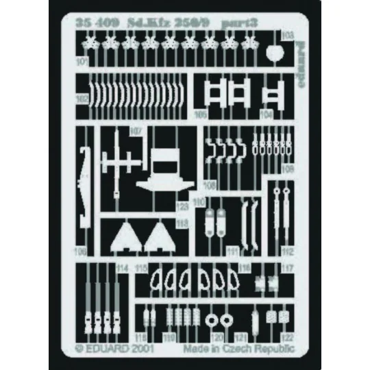 Sd.Kfz. 250/9 Fotoätzsatz, 1/35 - Eduard Accessories 35409 Sd.Kfz. 250/9 Fotoätzsatz, 1/35 - Eduard Accessories 35409