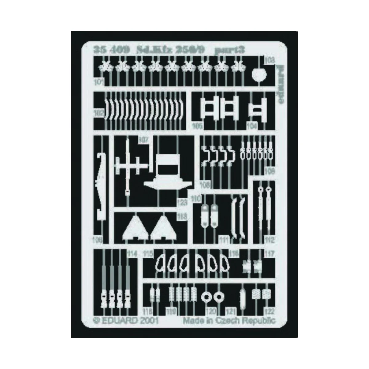 Sd.Kfz. 250/9 Fotoätzsatz, 1/35 - Eduard Accessories 35409 Sd.Kfz. 250/9 Fotoätzsatz, 1/35 - Eduard Accessories 35409