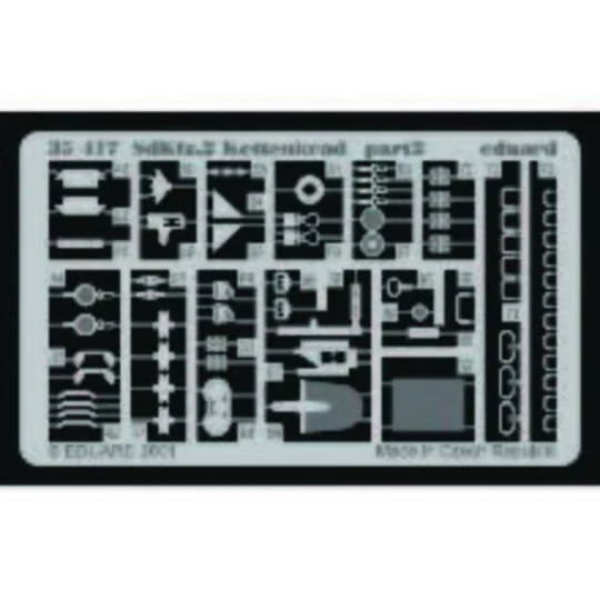 Sd.Kfz.2 Kettenkrad Fotoätzsatz, 1/35 - Eduard Accessories 35417 Sd.Kfz.2 Kettenkrad Fotoätzsatz, 1/35 - Eduard Accessories 35417