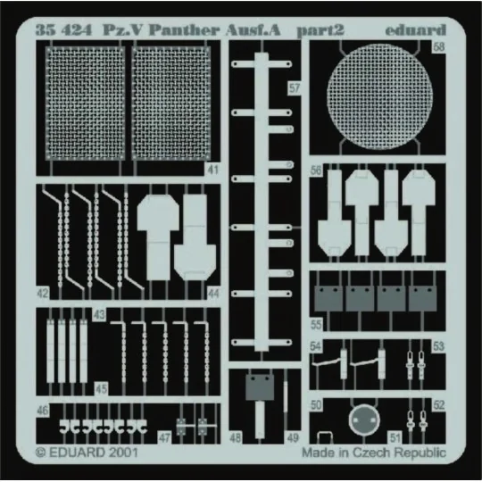 Sd.Kfz.171 Panther A Detailsatz Außen - Eduard Accessories 35424