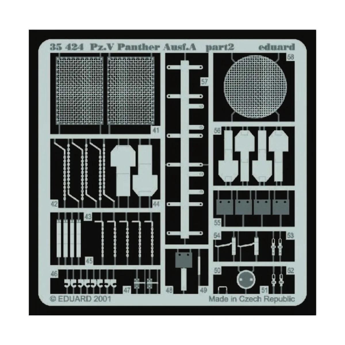 Sd.Kfz.171 Panther A Detailsatz Außen - Eduard Accessories 35424
