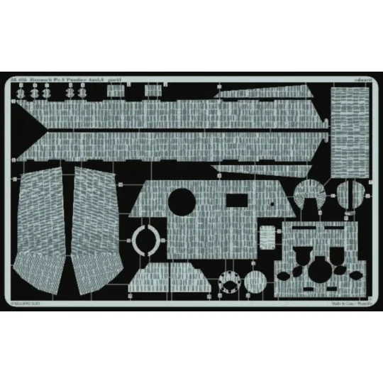 Zimmerit Panther Ausf. A für Tamiya Bausatz - Eduard Accessories 35425