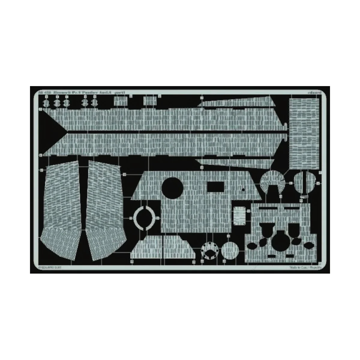 Zimmerit Panther Ausf. A für Tamiya Bausatz, 1/35 - Eduard Accessor... Zimmerit Panther Ausf. A für Tamiya Bausatz, 1/35 - Eduard Accessor...