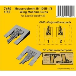 Messerschmitt Bf 109E-1/5 Wing Machine Guns, 1/72 - CMK 129-7460