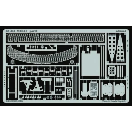 U.S. M60A1 Fotoätzsatz, 1/35 - Eduard Accessories 35431 U.S. M60A1 Fotoätzsatz, 1/35 - Eduard Accessories 35431