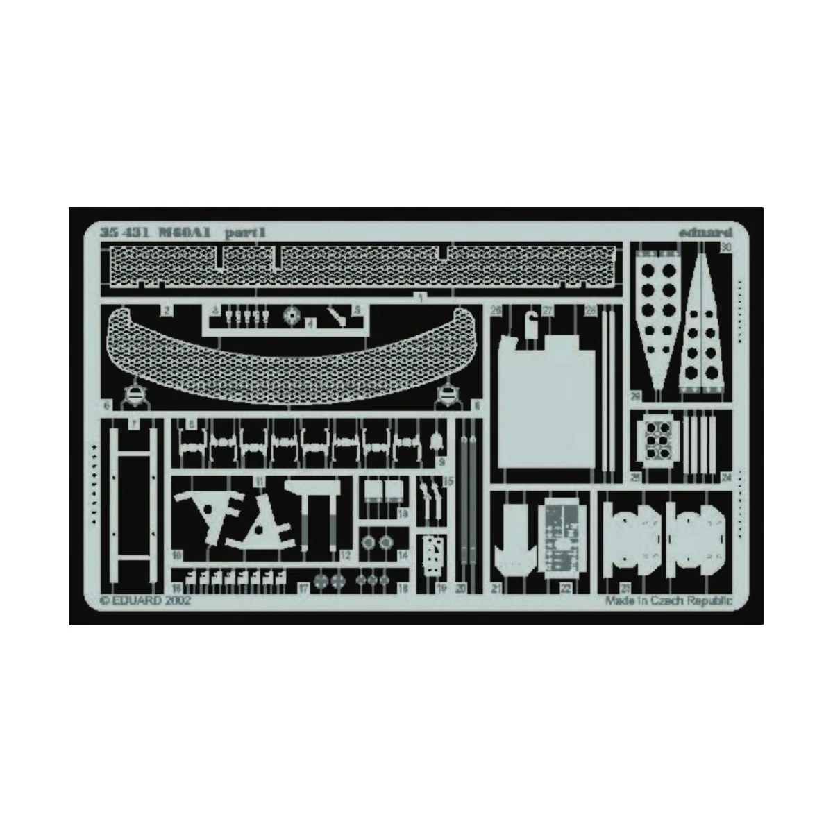 U.S. M60A1 Fotoätzsatz, 1/35 - Eduard Accessories 35431 U.S. M60A1 Fotoätzsatz, 1/35 - Eduard Accessories 35431