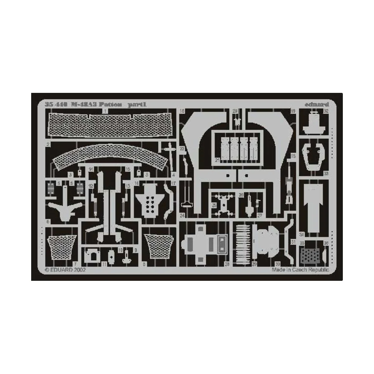 M-48A3 Patton Fotoätzsatz, 1/35 - Eduard Accessories 35440