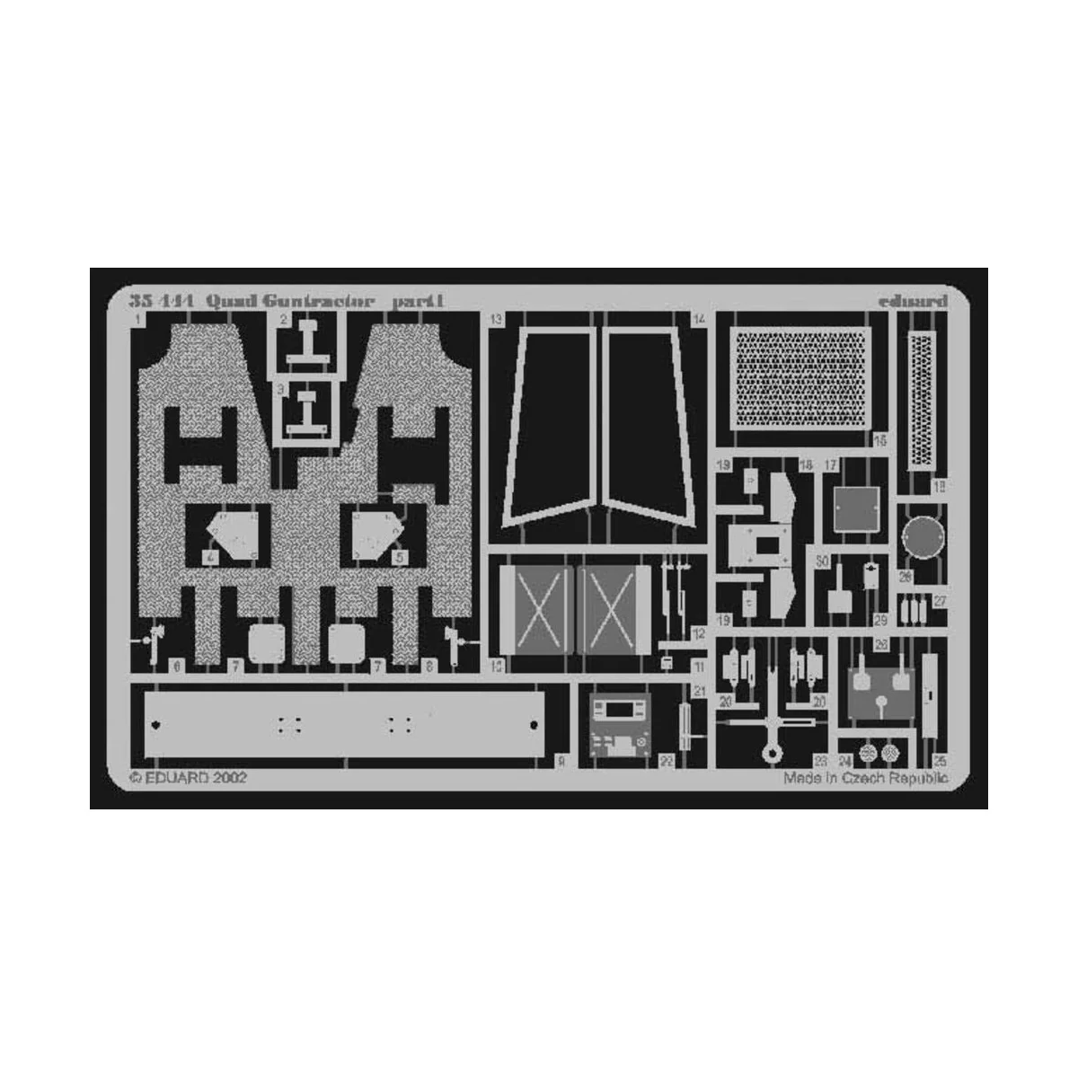 Ford FAT-2 Quad Gun Tractor Fotoätzsatz - Eduard Accessories 35444
