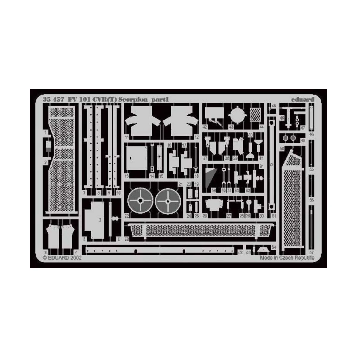 FV 101CVF(T) Scorpion Fotoätzsatz, 1/35 - Eduard Accessories 35457 FV 101CVF(T) Scorpion Fotoätzsatz, 1/35 - Eduard Accessories 35457