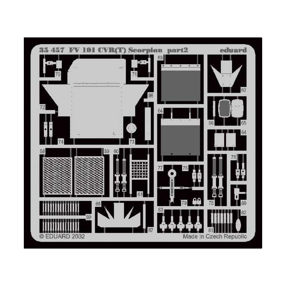 FV 101CVF(T) Scorpion Fotoätzsatz - Eduard Accessories 35457