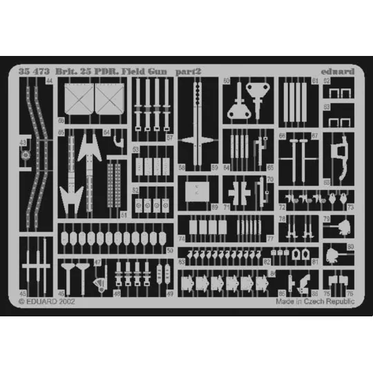 Britische 25-Pfünder Feldkanone Fotoätzsatz, 1/35 - Eduard Accessor... Britische 25-Pfünder Feldkanone Fotoätzsatz, 1/35 - Eduard Accessor...