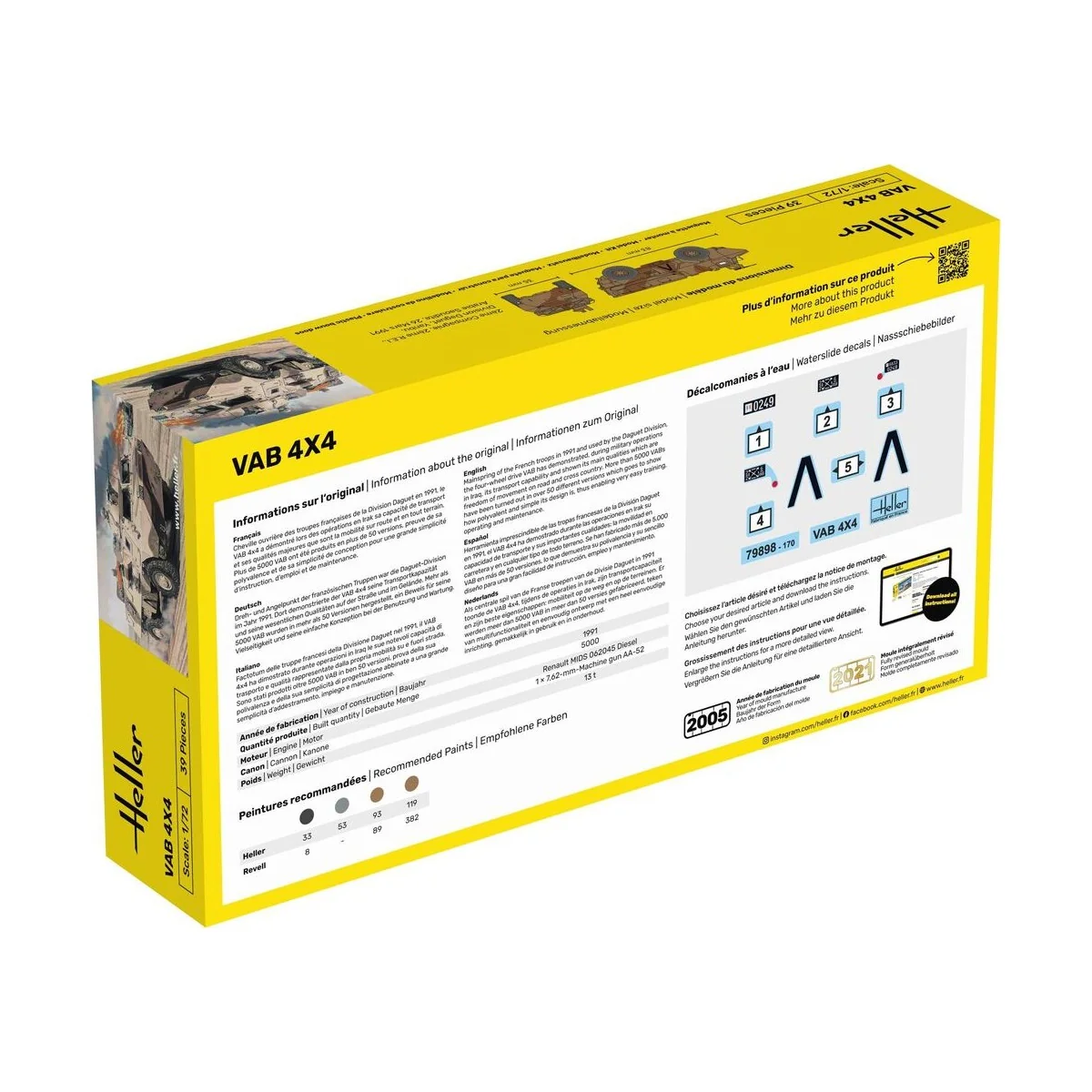 STARTER KIT VAB 4x4, 1/72 - Heller 56898