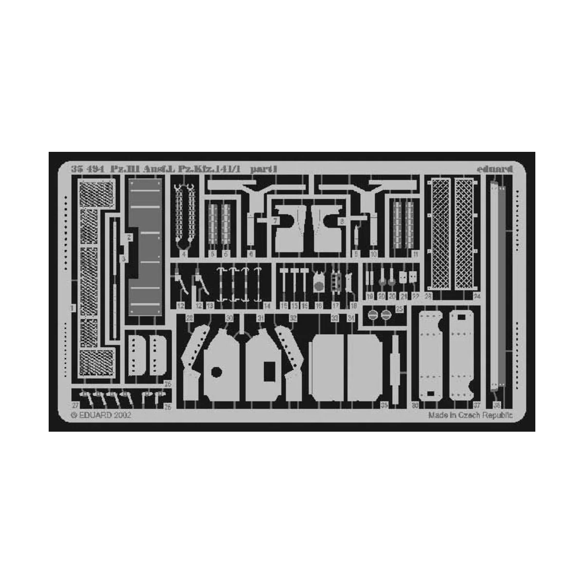 Pz.III Ausf.L Pz.Kfz.141/1, 1/35 - Eduard Accessories 35494