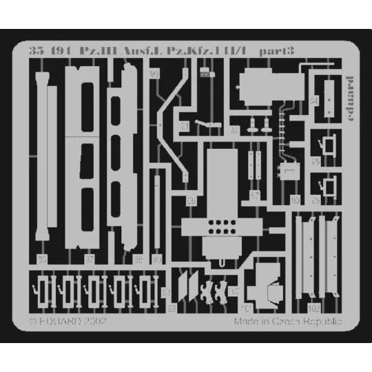 Pz.III Ausf.L Pz.Kfz.141/1 - Eduard Accessories 35494