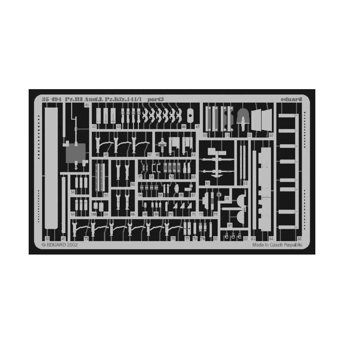 Pz.III Ausf.L Pz.Kfz.141/1, 1/35 - Eduard Accessories 35494