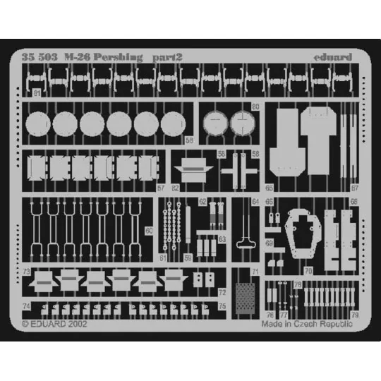M-26 Pershing, 1/35 - Eduard Accessories 35503 M-26 Pershing, 1/35 - Eduard Accessories 35503