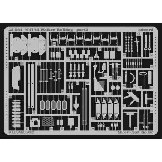 M41A3 Walker Bulldog, 1/35 - Eduard Accessories 35504 M41A3 Walker Bulldog, 1/35 - Eduard Accessories 35504