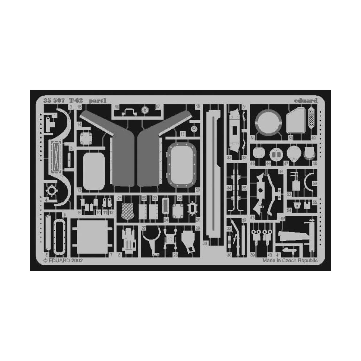 Russischer Panzer T-62A, 1/35 - Eduard Accessories 35507