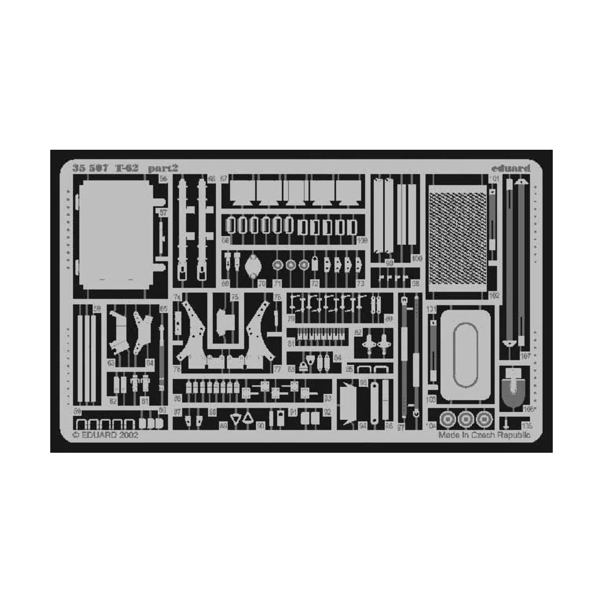 Russischer Panzer T-62A, 1/35 - Eduard Accessories 35507