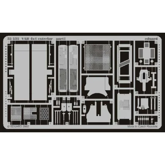 VAB 4x4 exterior, 1/35 - Eduard Accessories 35535