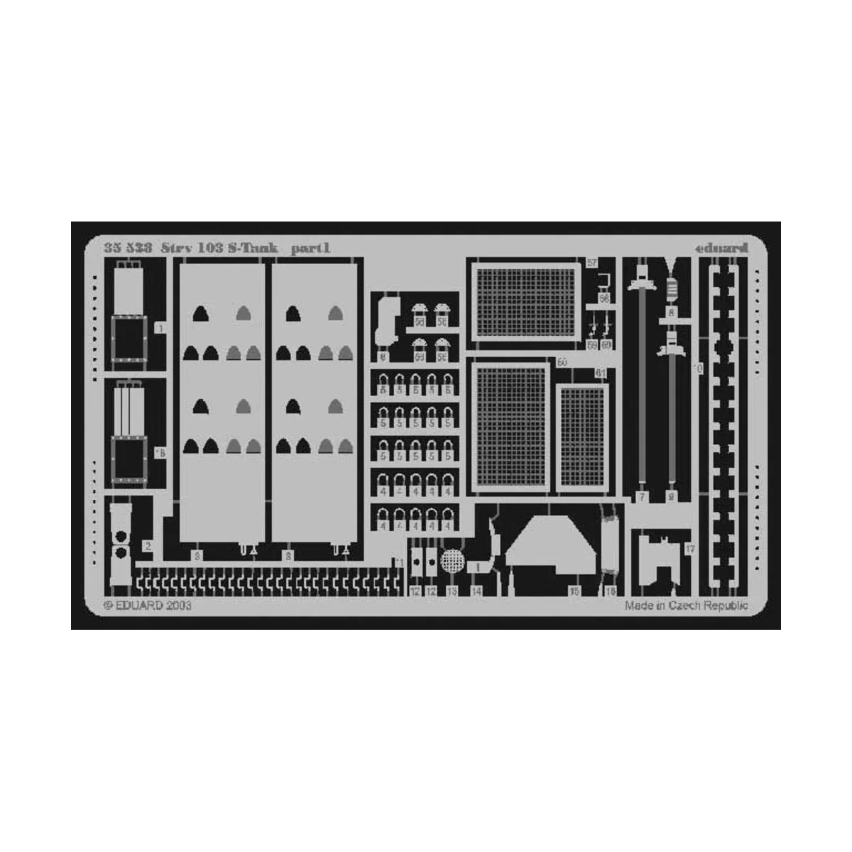 Strv. 103 S-Tank, 1/35 - Eduard Accessories 35538 Strv. 103 S-Tank, 1/35 - Eduard Accessories 35538