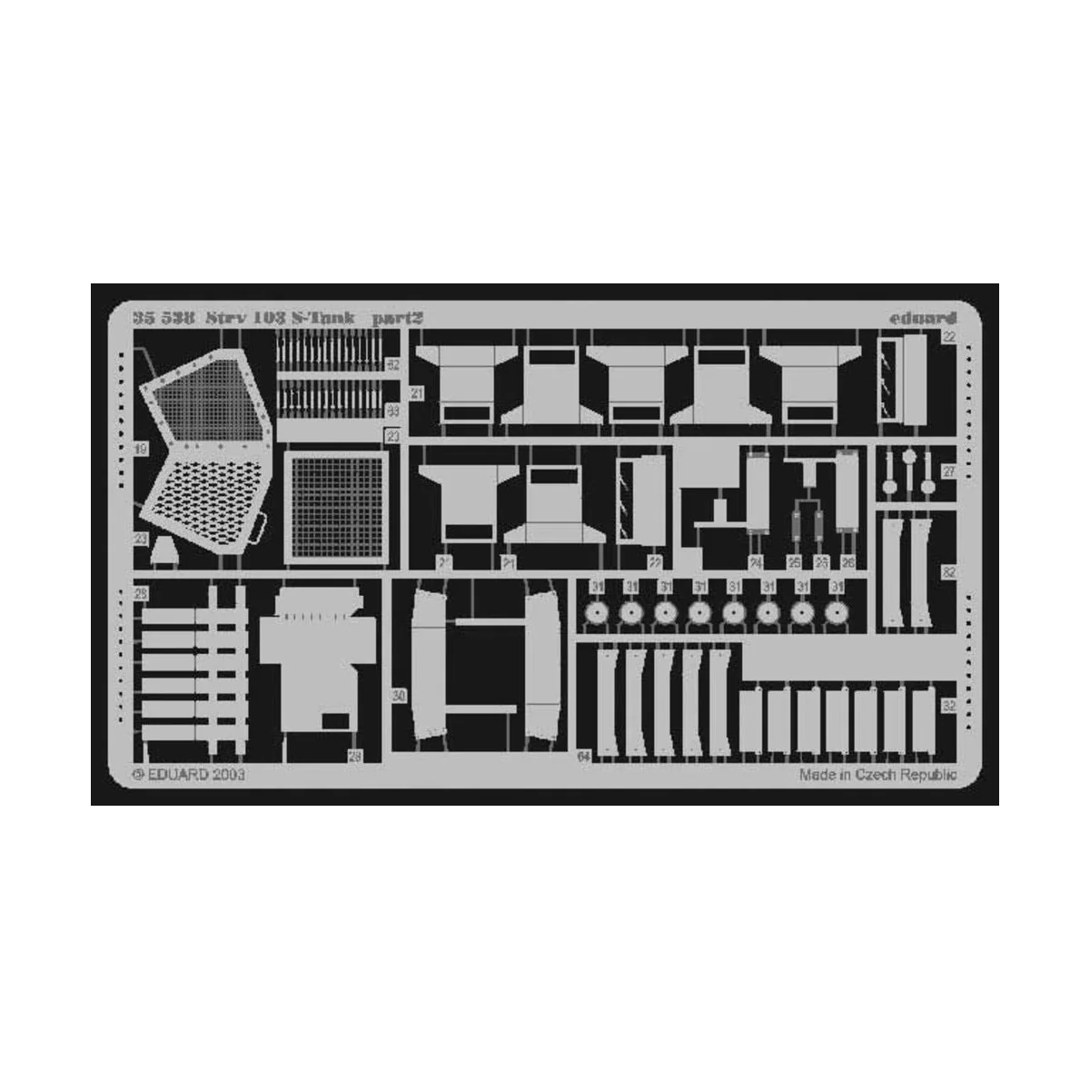 Strv. 103 S-Tank, 1/35 - Eduard Accessories 35538 Strv. 103 S-Tank, 1/35 - Eduard Accessories 35538