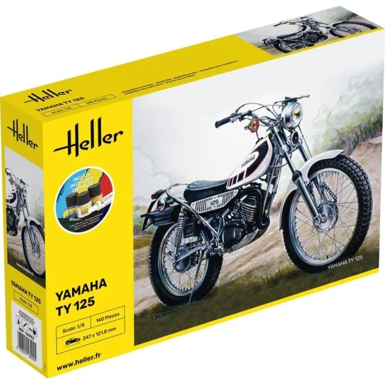STARTER KIT Yamaha TY 125, 1/8 - Heller 56902 STARTER KIT Yamaha TY 125, 1/8 - Heller 56902