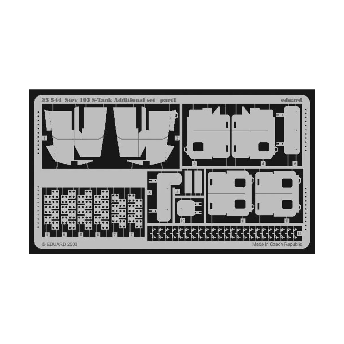 Strv 103 S-Tank Fotoätzsatz, 1/35 - Eduard Accessories 35544