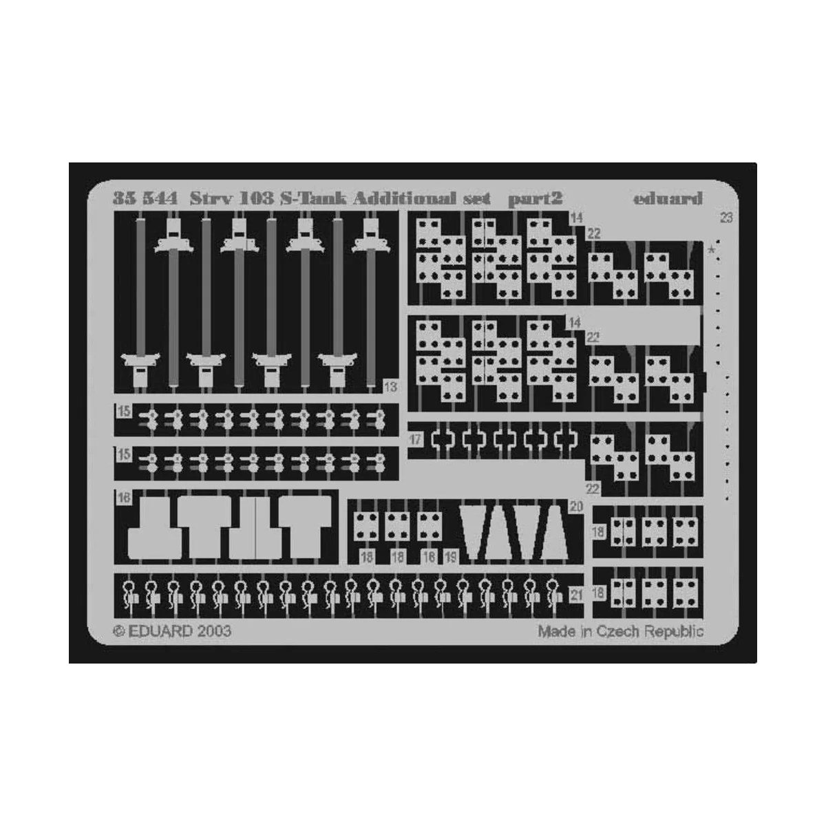 Strv 103 S-Tank Fotoätzsatz, 1/35 - Eduard Accessories 35544