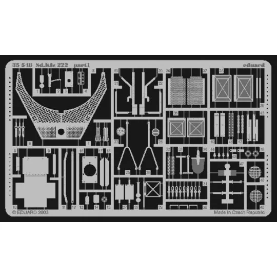 Sd.Kfz 222 für Tamiya Bausätze 35270/35051 - Eduard Accessories 35548