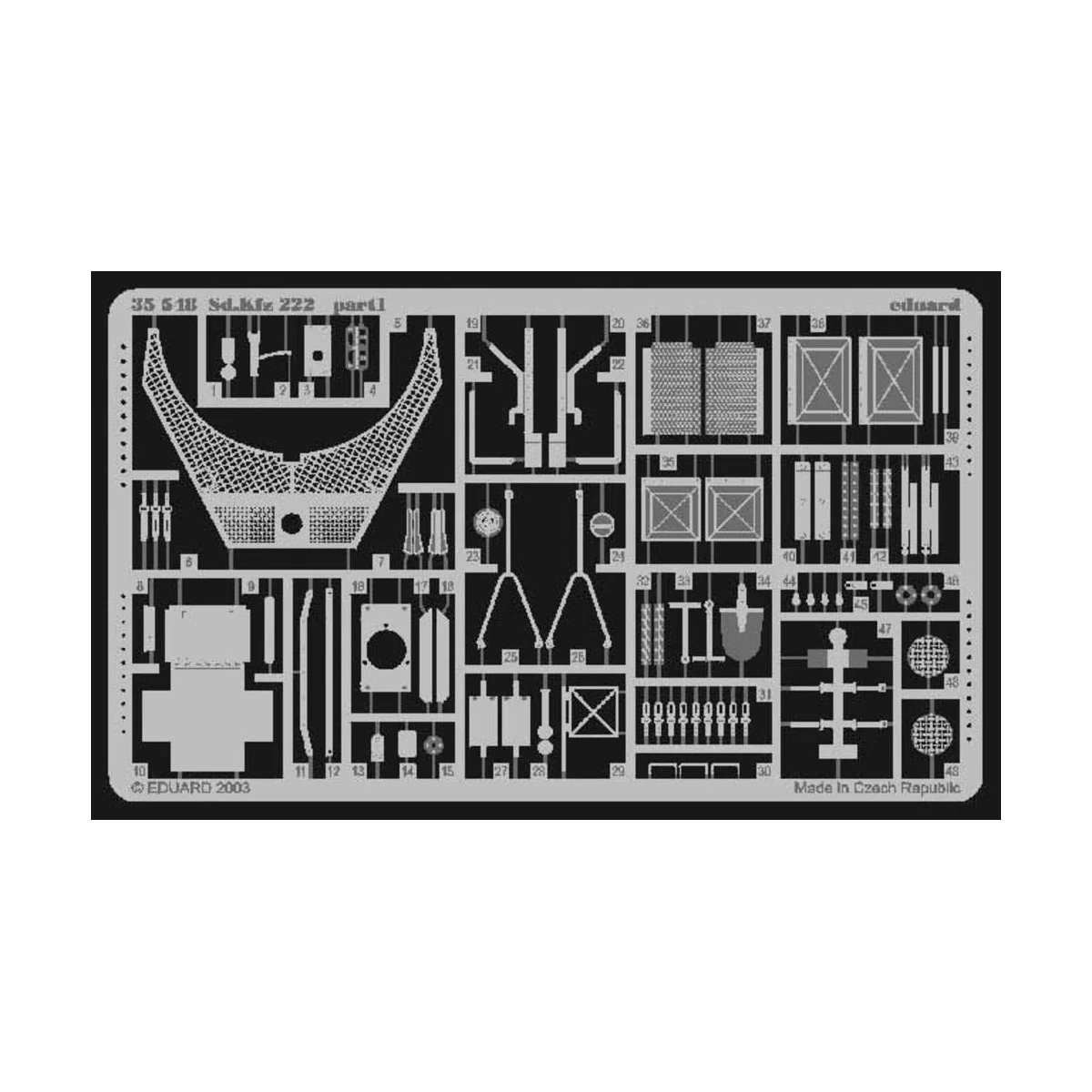 Sd.Kfz 222 für Tamiya Bausätze 35270/35051, 1/35 - Eduard Accessori...