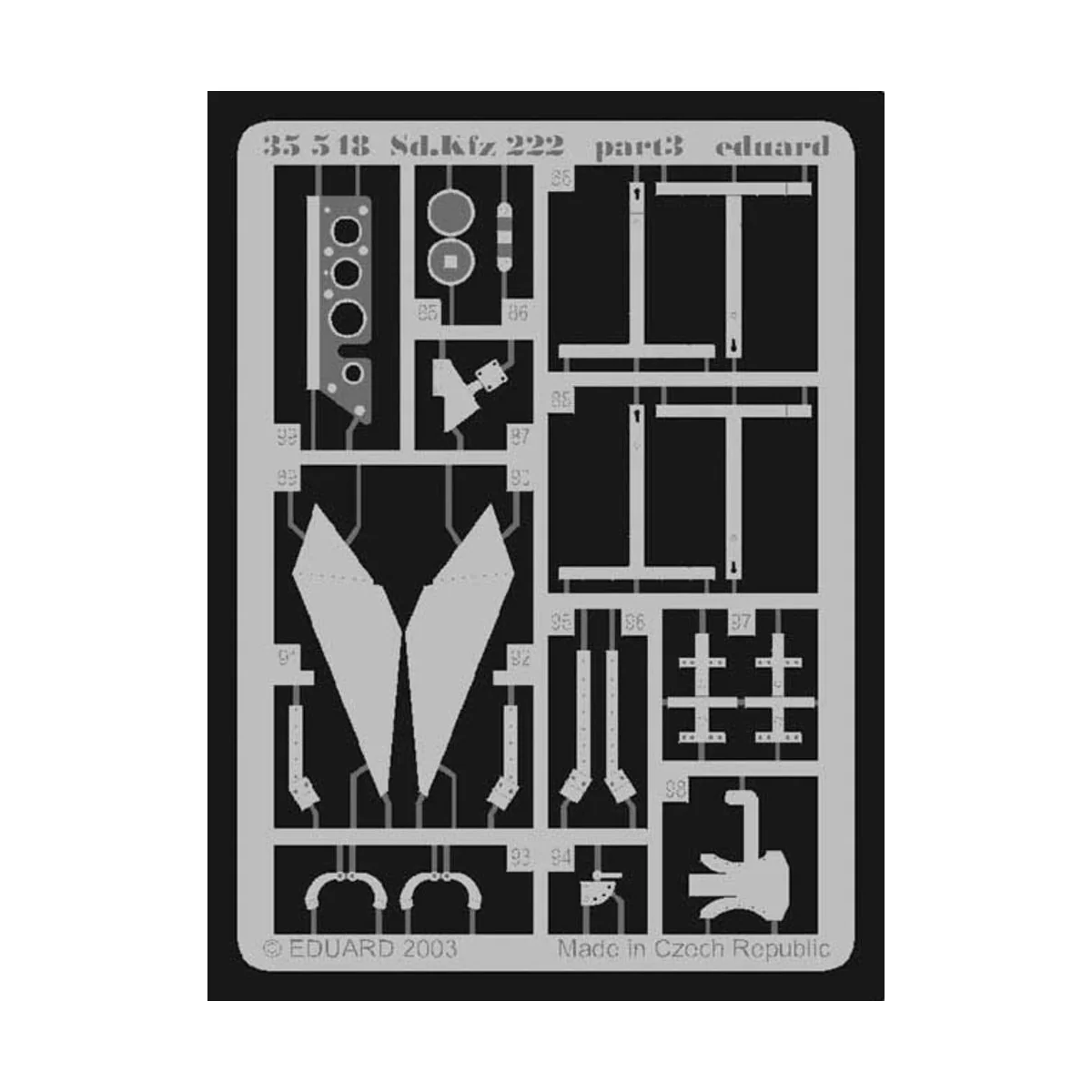 Sd.Kfz 222 für Tamiya Bausätze 35270/35051, 1/35 - Eduard Accessori...