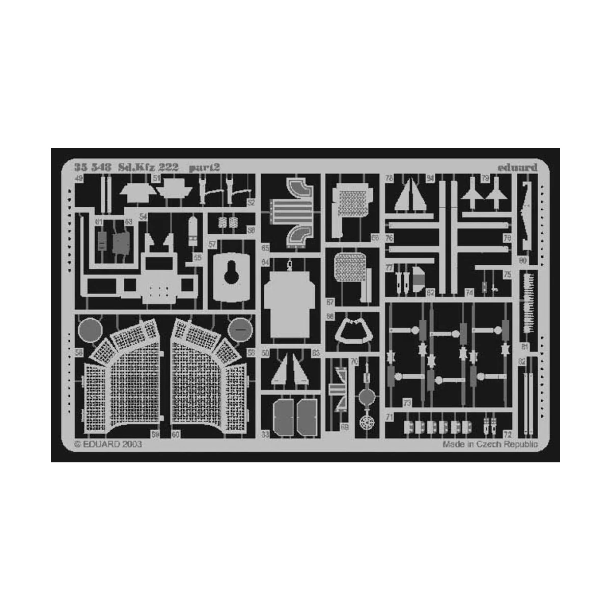 Sd.Kfz 222 für Tamiya Bausätze 35270/35051 - Eduard Accessories 35548