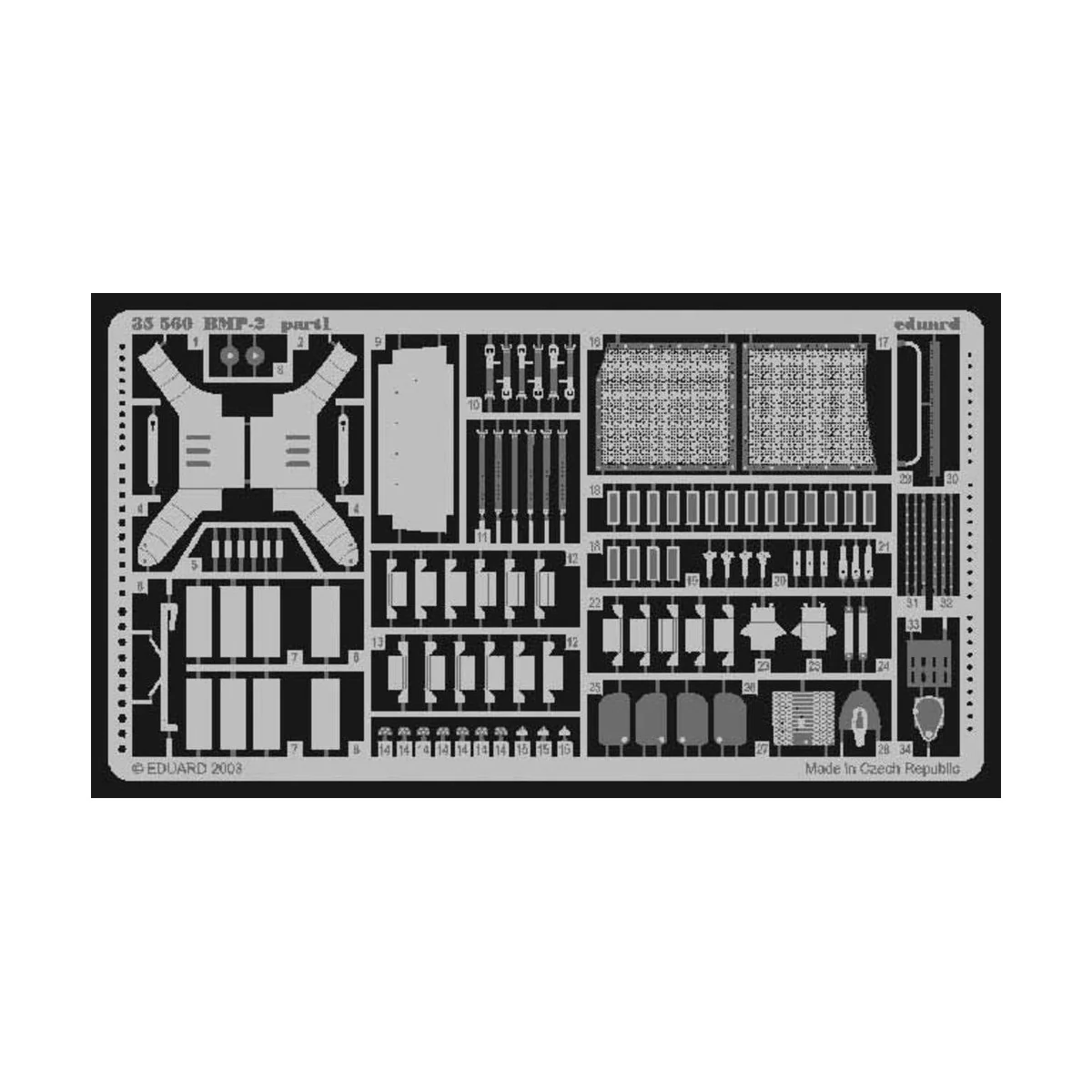 BMP-2 Fotoätzsatz, 1/35 - Eduard Accessories 35560