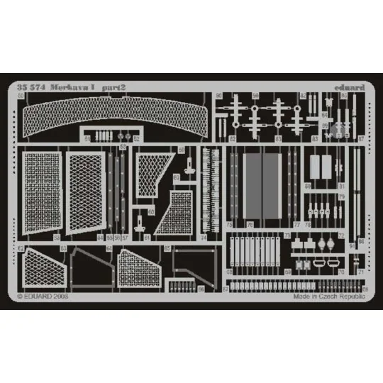 Merkava I Fotoätzsatz, 1/35 - Eduard Accessories 35574 Merkava I Fotoätzsatz, 1/35 - Eduard Accessories 35574