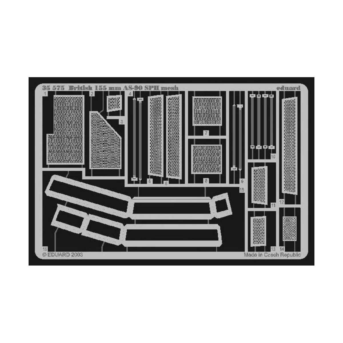 Britische 155 mm AS-90 Selbstfahrlafette Fotoätzsatz, 1/35 - Eduard... Britische 155 mm AS-90 Selbstfahrlafette Fotoätzsatz, 1/35 - Eduard...