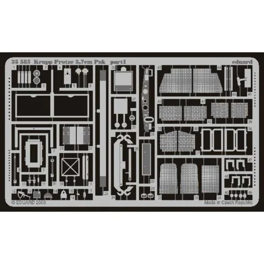 Krupp Protze Kfz. 69 mit 3,7 cm Pak für Tamiya Bausatz 35259 - Edua...