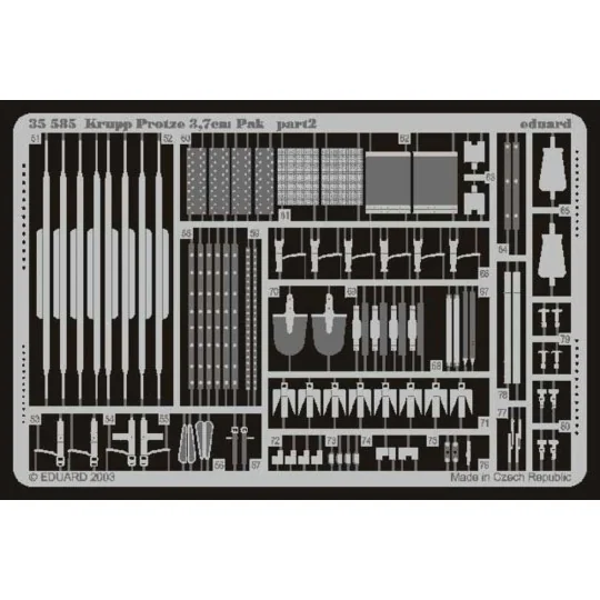 Krupp Protze Kfz. 69 mit 3,7 cm Pak für Tamiya Bausatz 35259 - Edua...