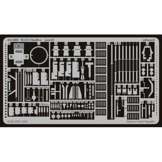 M-24 Chaffee frühe Version Fotoätzsatz - Eduard Accessories 35608