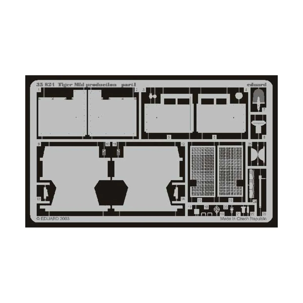 SD.Kfz 181 Tiger I Detailsatz Außen - Eduard Accessories 35624