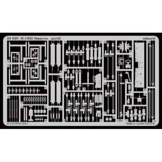 Hummer M 1025 Humvee Fotoätzsatz - Eduard Accessories 35629