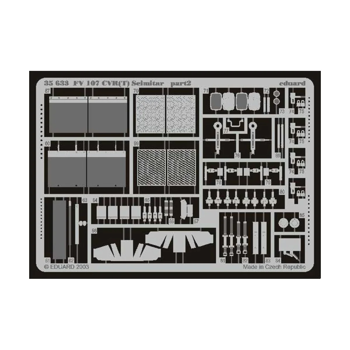 FV 107 CVR(T) Scimitar Fotoätzsatz, 1/35 - Eduard Accessories 35633 FV 107 CVR(T) Scimitar Fotoätzsatz, 1/35 - Eduard Accessories 35633